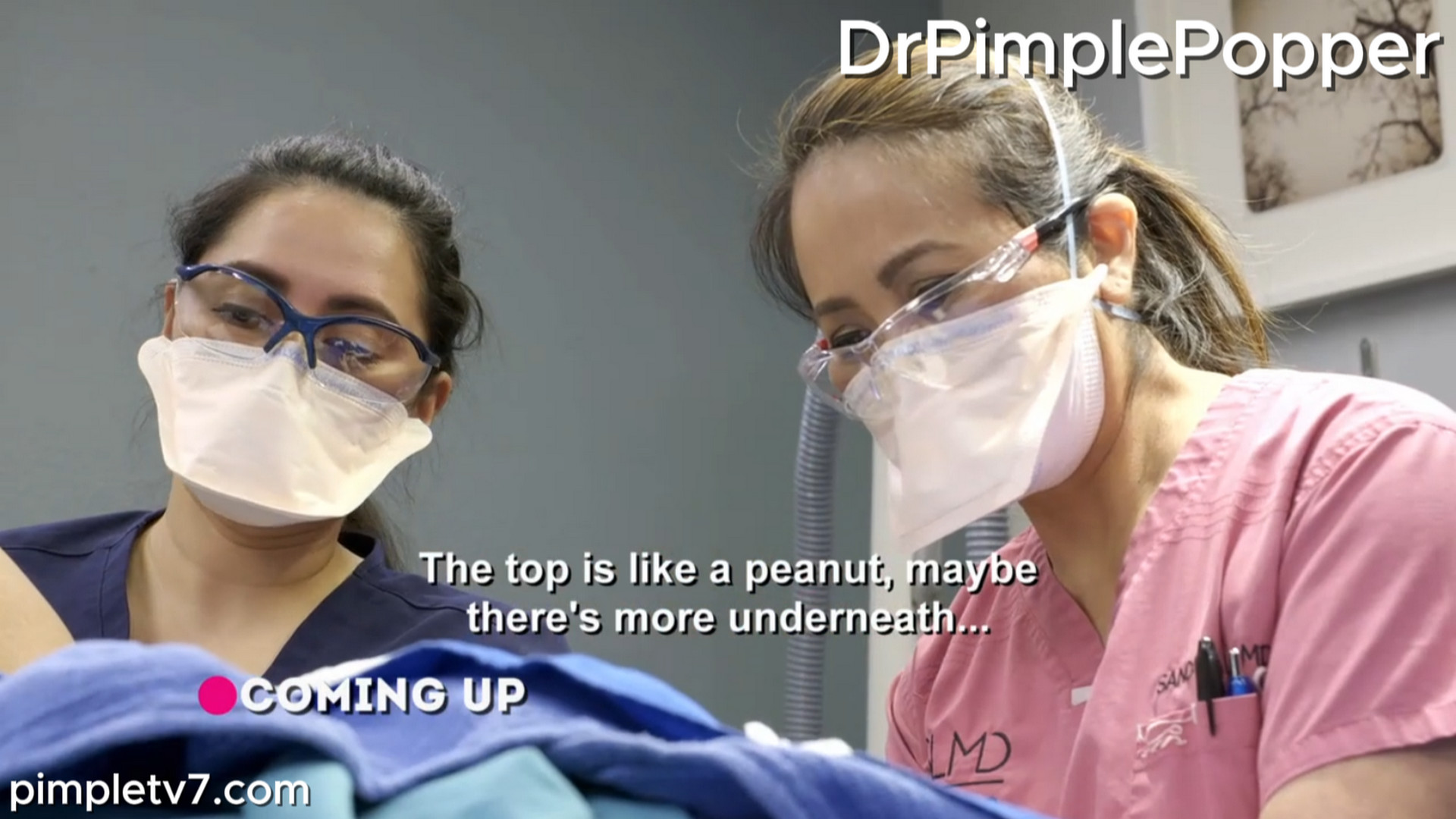 Sharon has an embarrassing, stinky, squirting cyst under her breast. Dr. Pimple Popper 150826