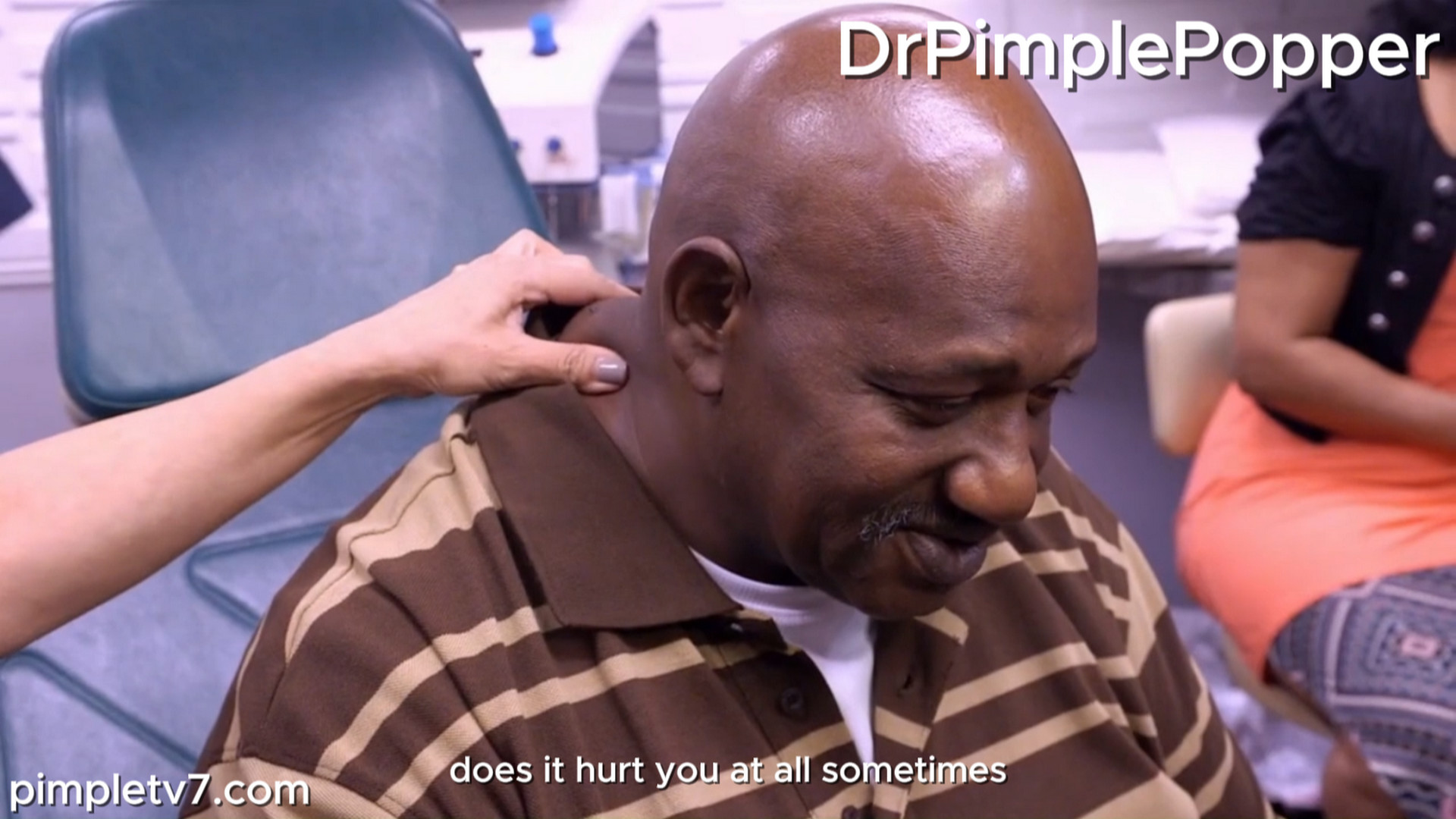 Anthony has a neck lump examined. Dr. Pimple Popper 061026